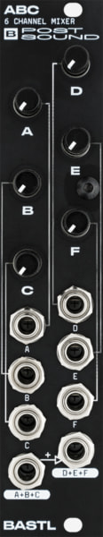 Bastl Instruments ABC Eurorack Module | six-channel signal mixer | front view