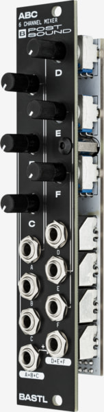 Bastl Instruments ABC Eurorack Module | six-channel signal mixer | side view