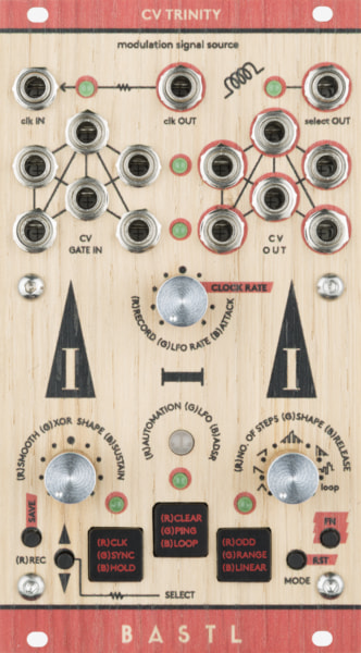 Bastl Instruments CV Trinity Eurorack Module | modulation module | front view