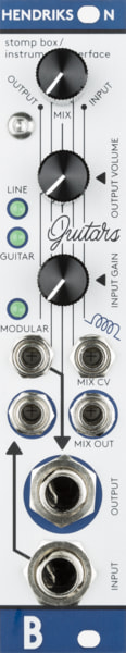 Bastl Instruments Hendrikson Eurorack Module | instrument amplifier | front view