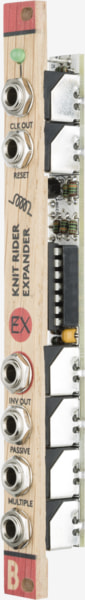 Bastl Instruments Knit Rider Expander Eurorack Module | 6 voice trigger sequencer | side view