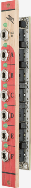 Bastl Instruments Knit Rider Eurorack Module | 6 voice trigger sequencer | side view
