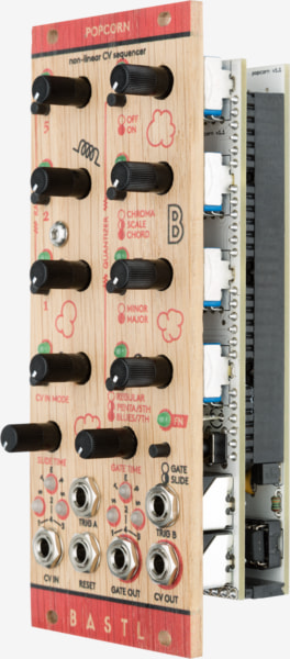 Bastl Instruments Pocorn Eurorack Module | non-linear CV sequencer | side view