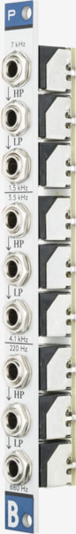Bastl Instruments Propust Eurorack Module | triple passive filter | side view