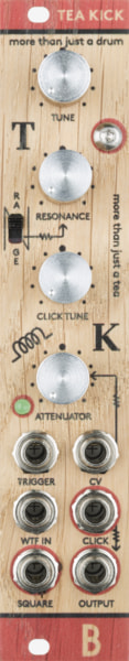 Bastl Instruments Tea Kick Eurorack Module | analog drum circuit | front view