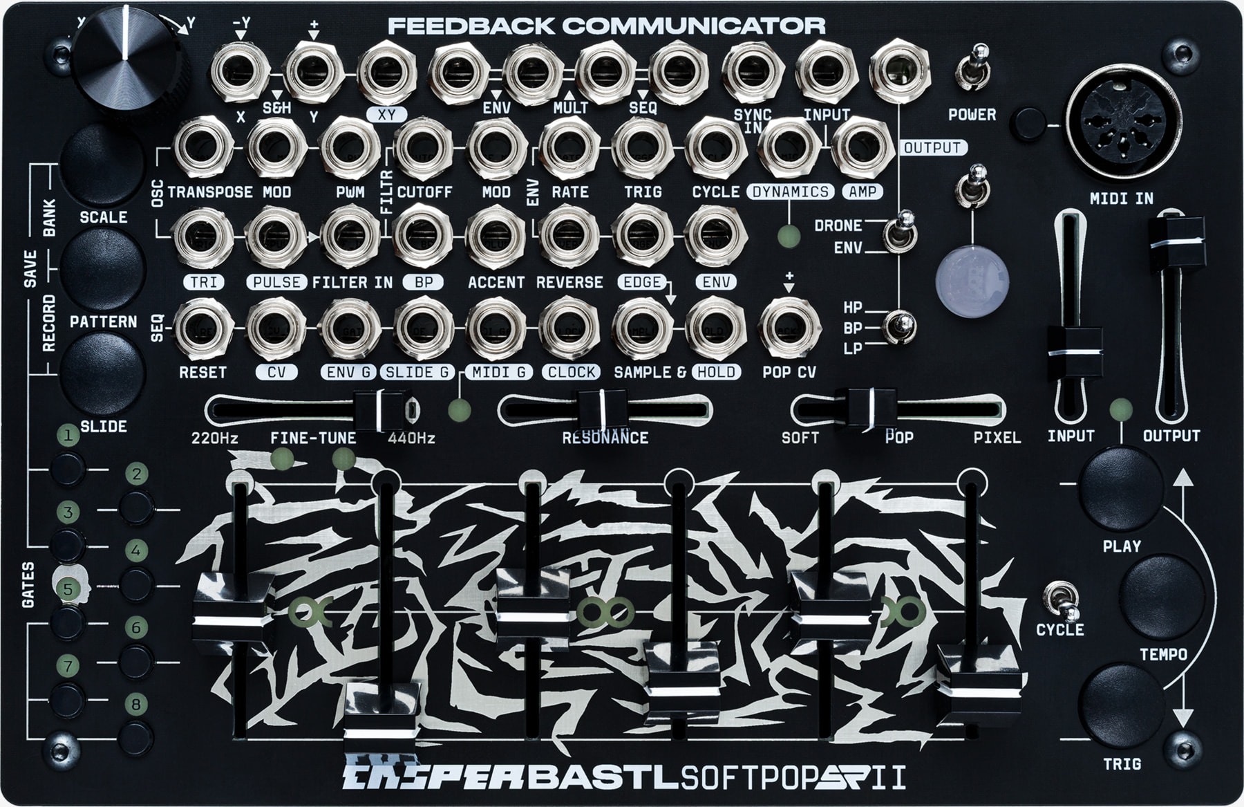 売れ筋Bastl Instruments SOFTPOP SP2 シンセ　モジュラー　モジュラーシンセ　midi 音源モジュール